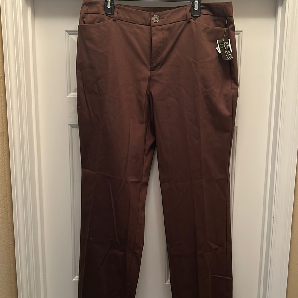 Kim Rogers - brown dress pants size 18
